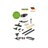 Karcher Sc 3 Deluxe Easyfix Buhar Temizleyici 1900W 3.5 Bar Sürekli Su Doldurma Sert Zemin Halı Fayans Cam Kimyasalsız Hijyenik Hızlı Isınan Profesyonel Ev Tipi Buhar Temizlik Cihazı Avrupa Kalite