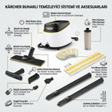 KARCHER Sc 3 Deluxe Easyfix Buharlı Temizlik Makinesi 1900 W Güçlü Aksesuarlarla Temizlik