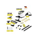 Karcher Sc 5 Deluxe Signature Line Profesyonel Max Set Buharlı Temizlik 2200W 4 Bar Cam Halı Sert Zemin Kimyasalsız Hijyenik Yüksek Basınçlı Ev Tipi Endüstriyel Buhar Temizleyici Almanya Üretimi