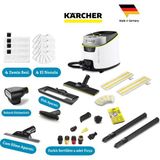 Karcher Sc 5 Deluxe Signature Line Profesyonel Set 2200W 4 Bar Profesyonel Buharlı Temizlik Makinesi - Vapohydro Fonksiyonlu Sıcak Su Püskürtme Özelliği ve LED Ekranlı En Üst Düzey Hijyen Teknolojisi - Beyaz