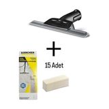 Karcher Sc Serisi Için Cam Temizleme Aparatı + 15 Adet Bez Sc1 Sc2 Sc3 Sc4 Sc5 Easyfix ve Delüx Modellere uygun - 1 Adet