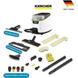 Karcher Sıcak Su Püskürtmeli Buharlı Temizlik Makinesi 4 Bar Üstün Basınç Kimyasalsız Doğal Temizlik Sağlayan Buharlı Paspas Zemin Seti Sc 5 Deluxe Signature Line Seti - Beyaz