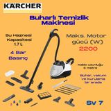 Karcher Sv 7 Buharlı Temizlik Makinesi - Beyaz - Siyah