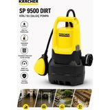 Karcher Taşınabilir Kirli Su Dalgıç Pompa 280W 9500 L/saat 20 mm Partikül Geçişli Şamandıralı Bahçe Bodrum Havuz Drenaj Pompası