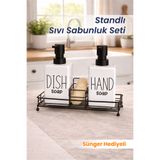 Karçiçeği Home 2'li 500 ml Fenomen Stantlı Süngerli Pinterest Sıvı Sabunluk Mutfak Banyo