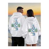 Kardan Adam Sevgili Kombini Hoodie – Unisex Oversize Kapüşonlu Sweatshirt 2’Li Set