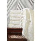 Kardelen %100 Pamuklu Boncuklu Güpürlü Çeyizlik 3'lü Havlu 50x85