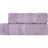Kardelen 2'li Bamboo Banyo Havlu Seti & Hamam Takımı - 50 x 90 cm - Mor