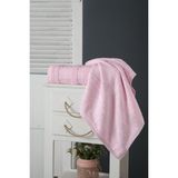 Kardelen 2'li Bamboo Banyo Havlu Seti & Hamam Takımı - 50 x 90 cm - Pudra