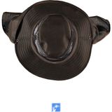 Kardelen Butik Denizli Rüzgar Geçirmez Düz Renk Dağcı Şapka 56-58 cm - Koyu Kahverengi - 56 - 58 cm