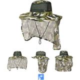 Kardelen Butik Denizli Rüzgar Geçirmez Kamuflaj Dağcı Şapka 56-58 cm - Beyaz - 56 - 58 cm
