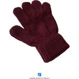 Kardelen Butik Denizli Tam Parmak Çocuk Orlon Eldiven ( 5-8 Yaş ) - 5 - 8 Yaş - Bordo