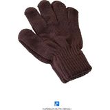 Kardelen Butik Denizli Tam Parmak Çocuk Orlon Eldiven ( 5-8 Yaş ) - 5 - 8 Yaş - Kahve