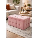 Kardelen Pembe Sandıklı Puf