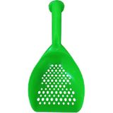 Kardelen Pet Jumbo Kedi Kumu Küreği 04804 | 30 cm Güçlendirilmiş Sert Plastik Elek - Yeşil