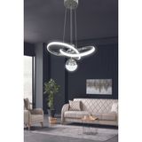 Kardelen Toplu Modern Sarkıt LED Avize - Krom - 2