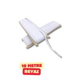 Kardelux Beyaz Bebe Lastiği Bel Paça Lastiği 10 Metre