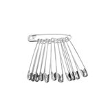 Kardelux Çengelli İğne 12'li Gümüş Renk No:4 (6cm Uzunluk)-Çatal İğne-Kancalı İğne-Firkete
