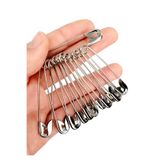 Kardelux Çengelli İğne 12'li Gümüş Renk No:5 (6.5cm Uzunluk)-Çatal İğne-Kancalı İğne-Firkete