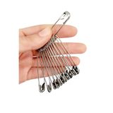 Kardelux Çengelli İğne 12'li Gümüş Renk No:7 (8cm Uzunluk)-Çatal İğne-Kancalı İğne-Firkete