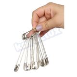 Kardelux Çengelli İğne 12'li Gümüş Renk No:8 (8.5cm Uzunluk)-Çatal İğne-Kancalı İğne-Firkete