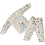 Kardelya Baby Bisikletli Ayıcık Erkek Bebek 2 Parça Takım 214593 - 0 - 3 Ay - Ekru
