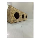 KARDEMİR AHŞAP 3 lü kedi kulübesi kedi yuvası evi 90 x 36 x 30 cm