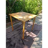 KARDEMİR AHŞAP Kamp ve Piknik Masası | 70x70x70 cm | Çantalı – Katlanabilir – Suya Dayanıklı – Meşe Renk