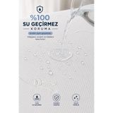 Karden Flower Elite Bambu Ekstra Sessiz 90x200 Tek Kişilik Yatak Koruyucu Sıvı Geçirmez Fitted Alez