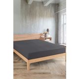 Karden Flower Premium Jersey Antrasit Fitted %100 Pamuk Penye Tek / Çift Kişilik Lastikli Çarşaf