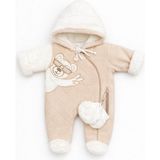 Kardeşler Bebe Welsoft Pelüş Astronot Bebek Tulum - Bej - 0 - 3 Ay