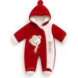 Kardeşler Bebe Welsoft Pelüş Astronot Bebek Tulum - Bordo - 0 - 3 Ay