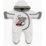 Kardeşler Bebe Welsoft Pelüş Astronot Bebek Tulum - Gri