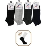 Kardeşler Çorap Erkek Pamuklu Patik 4'lü Paket - Çok Renkli - 40 - 46
