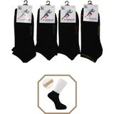Kardeşler Çorap Erkek Pamuklu Patik 4'lü Paket - Siyah - 40 - 46