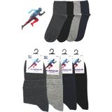 Kardeşler Çorap Erkek Yarım Konç Çok Renkli Pamuklu Düz Çorap 4'lü Paket - 40 - 46