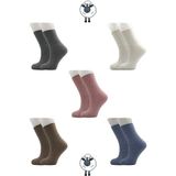 Kardeşler Çorap Kadın Lambswool Yün Kışlık Kalın Soket Çorap 6'lı Paket - Çok Renkli - 36 - 40