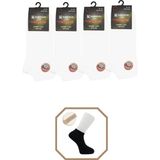 Kardeşler Çorap Kadın Pamuklu Dikişsiz Beyaz Patik 4'lü Paket - 36 - 40