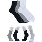 Kardeşler Çorap Unisex Çok Renkli Tenis Kolej Pamuklu Çorap 4'lü Paket - 36 - 40
