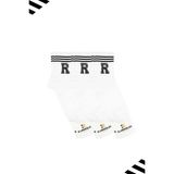 Kardeşler Çorap Unisex R Harfi Desenli Tenis Çorap (Harfli Çorap) 3'lü Paket - 36 - 42 - Beyaz