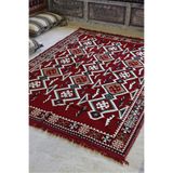 Kardesler Şark Köşesi Halısı Modelleri Otantik Kilim Anadolu Kırmızı
