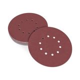 Kardion 225 mm Cırt Zımpara Kağıdı 8 Delikli Alçı Duvar Zımpara Makinesi Uyumlu (100-120-150-180-220 Kum Seçenekli) 5 Adet Paket