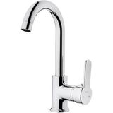 Kare 14002 Delta Mix Krom Kısa Kuğu Lavabo Bataryası