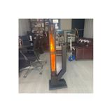 Kare 60 Cm Korunaklı Camlı Füze Pelet Sobası, Kamp Sobası
