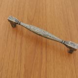 Kare Antik Gümüş Kulp 128 Mm Dolap Mobilya Mutfak