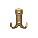 Kare Askı, Metal Vestiyer Askısı, 34 Gr, Dolap ve Duvar Askılığı, Antik Sari (Vidalı)
