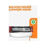 Kare Balkon Çamaşır Askılığı - Dayanıklı ve Şık Tasarım