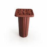 Kare Başlı Sert Plastik Kahve Uzayabilir Destek Ayağı 13X20 Cm Ayarlanabilir Mobilya Dolap Ayağı