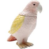 Kare Design Jar Exotic Bird Giallo Renkli Porselen Dekoratif Obje - Standart