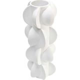 Kare Design Viento White Porselen Vazo - Beyaz - Standart